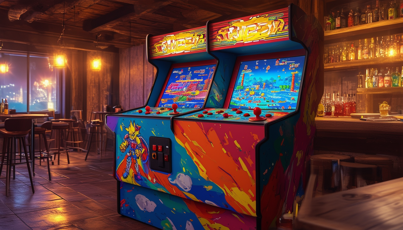 découvrez nos machines d'arcade bartop, alliant design compact et expérience de jeu immersive. parfaites pour les passionnés de rétro-gaming, nos machines offrent une multitude de jeux classiques pour revivre les meilleures heures des salles d'arcade, tout en s'intégrant parfaitement dans votre intérieur.