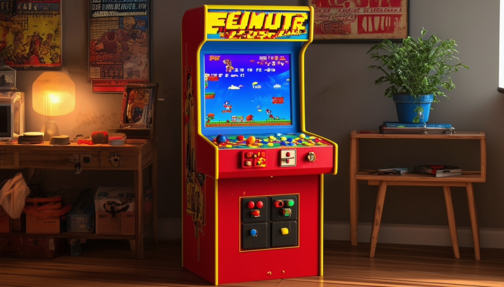 découvrez notre mini borne arcade, le jeu rétro portable parfait pour revivre les classiques des années 80 ! compacte et design, elle offre une multitude de jeux emblématiques pour des heures de divertissement en solo ou entre amis. emportez la nostalgie partout avec vous !