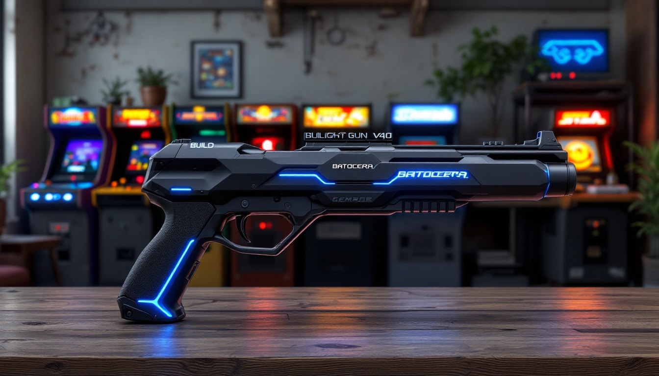 plongez dans l'univers des jeux rétro avec la build light gun v40 de batocera des lunatiques du pistolet lumineux. profitez de plus de 530 jeux emblématiques inclus, offrant une expérience ludique immersive et nostalgique ! ne manquez pas cette collection incontournable pour les passionnés de jeux vidéo.