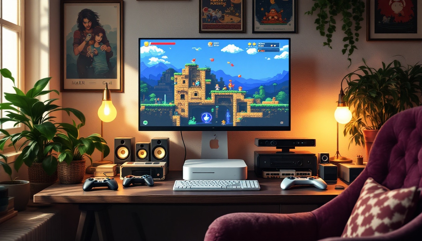 découvrez le mac mini g4, un véritable trésor pour les passionnés de retrogaming sur mac. revivez vos souvenirs d'antan en profitant d'une expérience de jeu incontournable, alliant nostalgie et performance moderne. idéal pour les collectionneurs et les gamers, plongez dans l'univers fascinant des jeux rétro sur ce modèle emblématique.