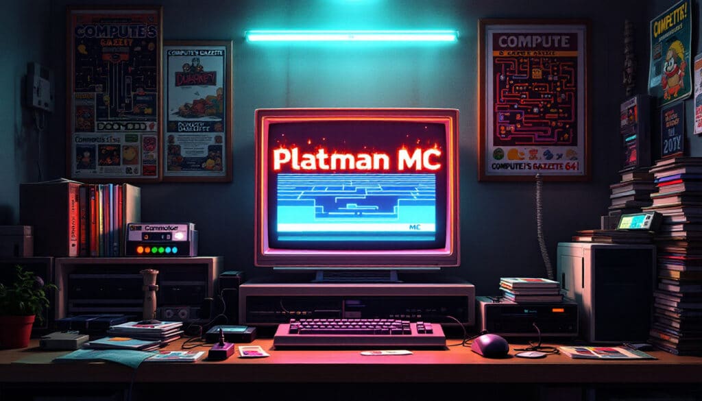 découvrez platman mc, la dernière création homebrew pour le commodore 64, développée par wanax et son équipe. plongez dans un univers rétro captivant, rempli d'aventures et de défis fascinants qui raviront les fans de jeux vidéo classiques.