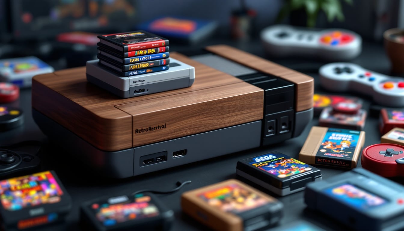 découvrez notre nouvelle console de jeux dédiée aux nostalgiques, avec plus de 70 000 jeux rétro pré-installés! revivez les classiques de votre enfance et plongez dans l'univers du rétro-gaming. une expérience inoubliable vous attend!