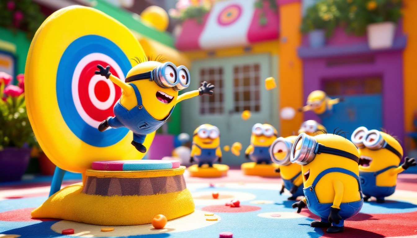 découvrez l'expérience de livraison inédite avec 'minions – bullseye mania' par touchmagix ! plongez dans un monde amusant et interactif avec vos personnages préférés tout en profitant d'une aventure ludique exceptionnelle. ne manquez pas cette opportunité unique de vivre la magie des minions, directement chez vous !