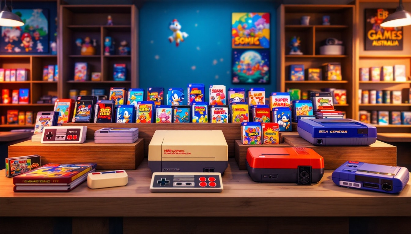 découvrez la collection exclusive de consoles et de jeux rétro qu'eb games australia vient de dévoiler. plongez dans la nostalgie avec des produits soigneusement sélectionnés pour les passionnés de retrogaming.