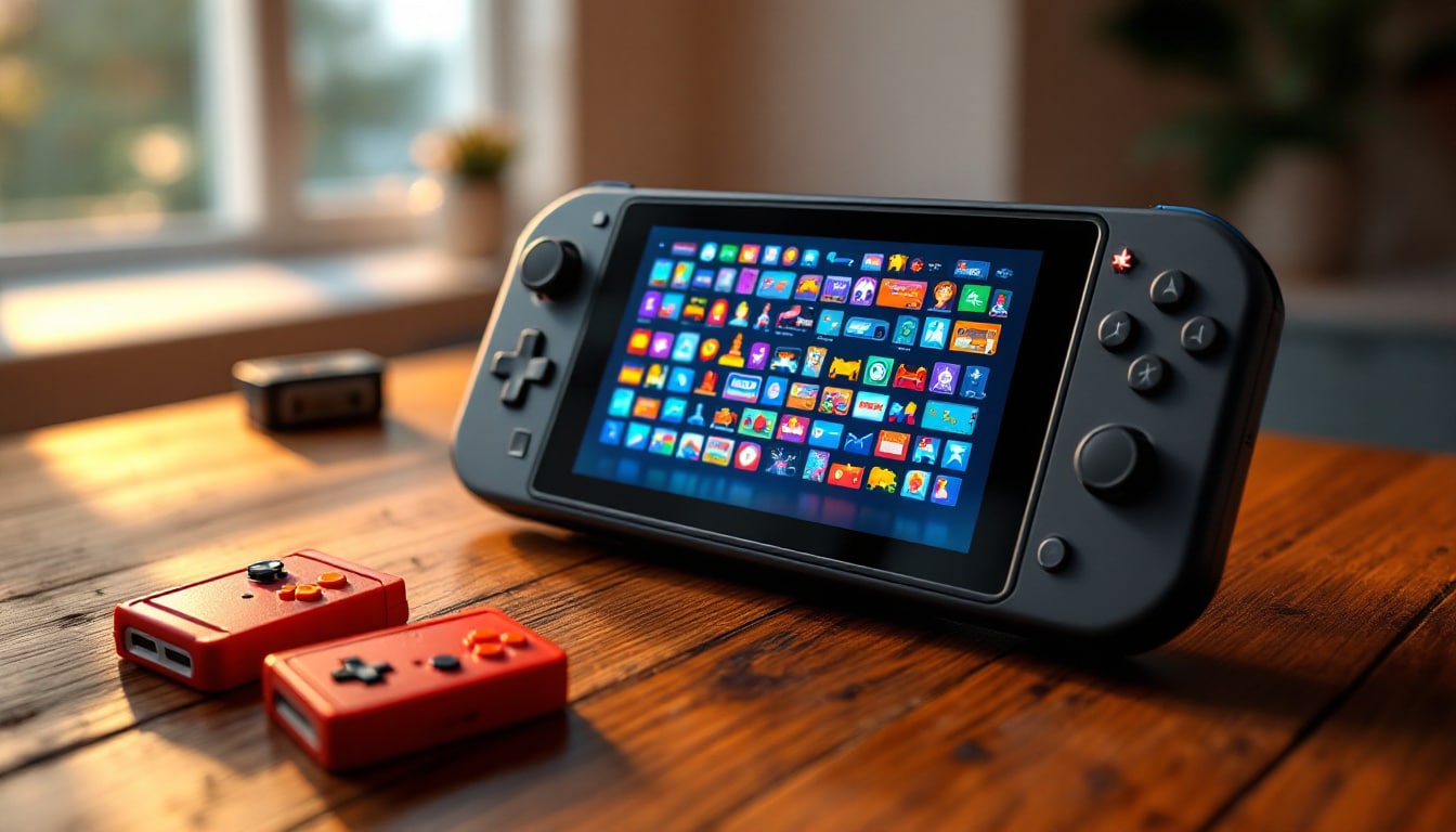 plongez dans l'univers des jeux rétro avec notre console portable à seulement 80 $ ! profitez d'un choix exceptionnel de plus de 10 000 jeux classiques, revivez les souvenirs d'antan et emportez votre collection partout avec vous. ne manquez pas cette occasion unique de redécouvrir les jeux qui ont marqué l'histoire !