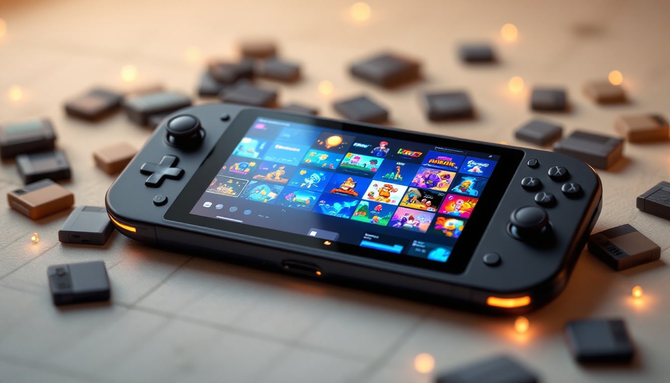 plongez dans l'univers des jeux rétro avec notre console portable à seulement 80 $. découvrez plus de 10 000 jeux classiques et revivez la magie des années passées, où chaque partie vous fera voyager dans le temps. ne manquez pas cette offre exceptionnelle !