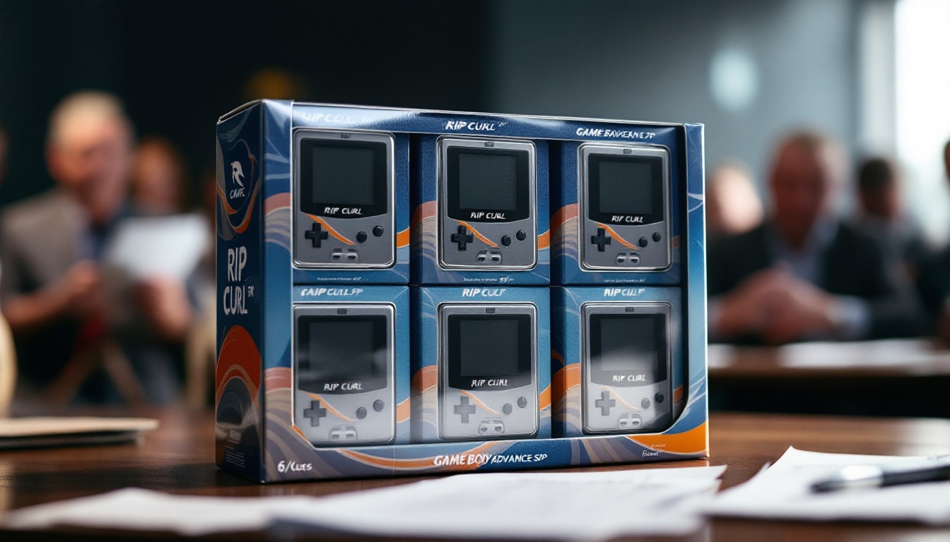 découvrez une occasion unique d'acquérir une boîte scellée de six game boy advance sp rip curl rares mise aux enchères. ne ratez pas cette chance de posséder un véritable trésor de collection rétro, alliant nostalgie et rareté!