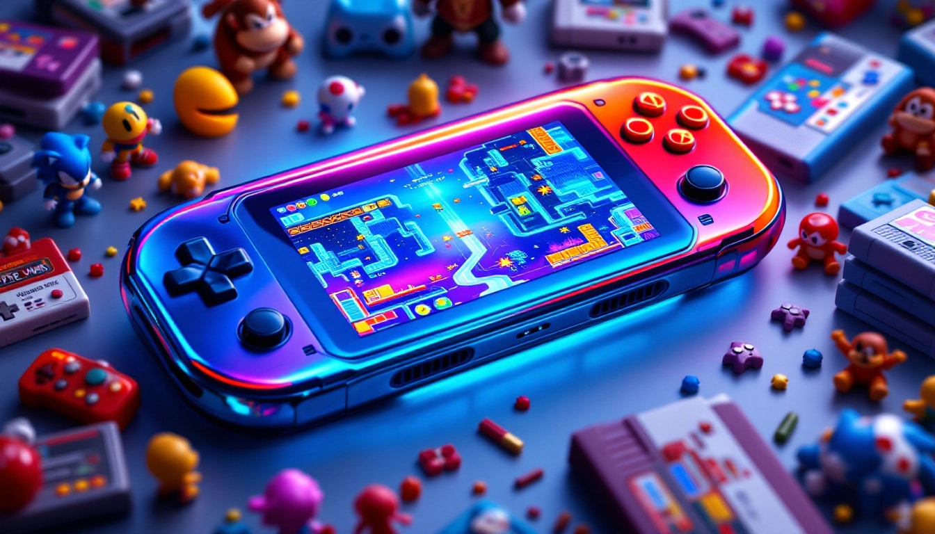 découvrez la nouvelle console portable incontournable pour les amateurs de jeux rétro ! plongez dans une expérience de jeu nostalgique avec des classiques revisités et profitez de vos souvenirs d’enfance partout avec vous. ne manquez pas cette occasion de revivre la magie des jeux d'antan !
